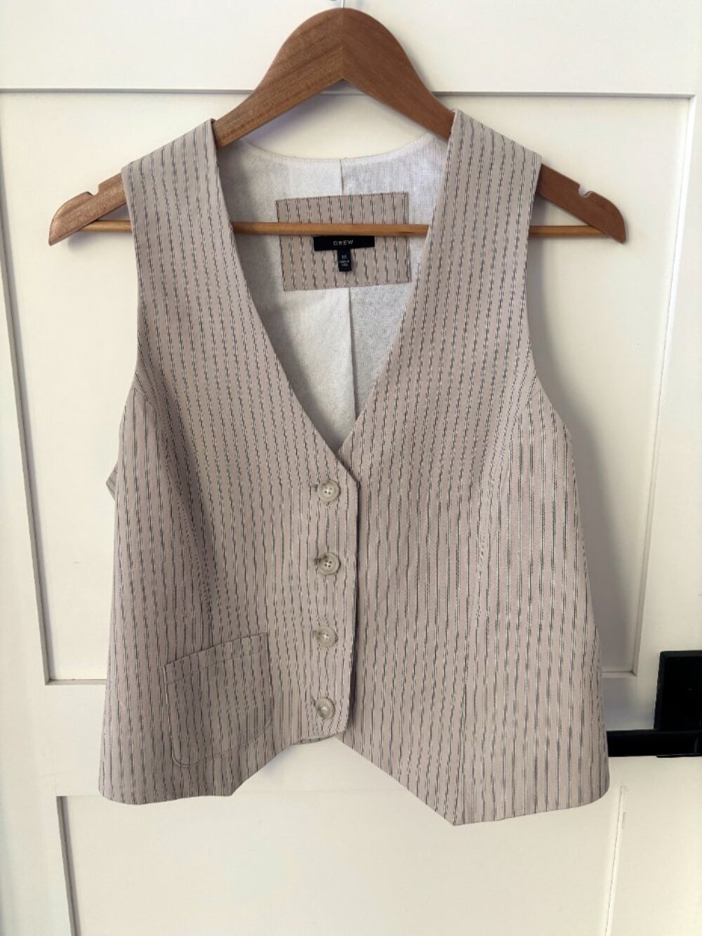Drew pinstripe vest (Size M)